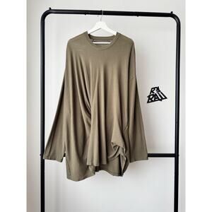 Julius “Dilated” Taupe Twisted Long Sleeve T-Shirt